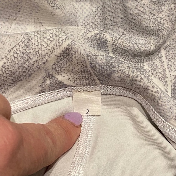 Lululemon Train Times 7/8 Pant *25" Jasmine White Multi / White 16469 - Picture 15 of 16
